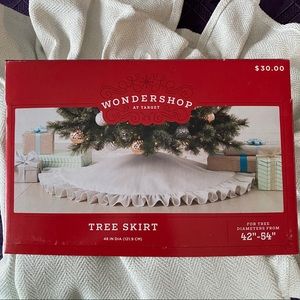 New Tree Skirt Wondershop Shimmer Silver 48 inch